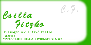 csilla fitzko business card