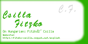csilla fitzko business card